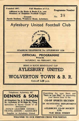 Aylesbury United programme