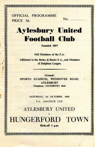 Aylesbury United programme