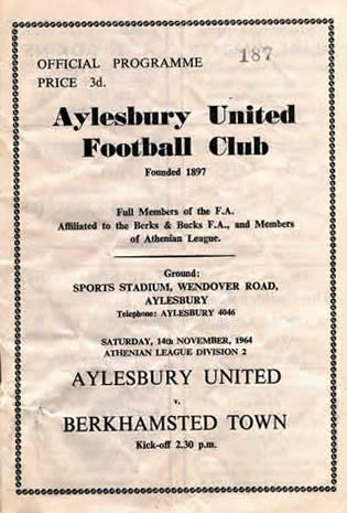 Aylesbury United programme