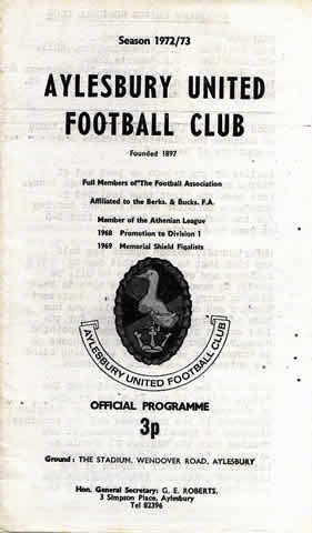 Aylesbury United programme