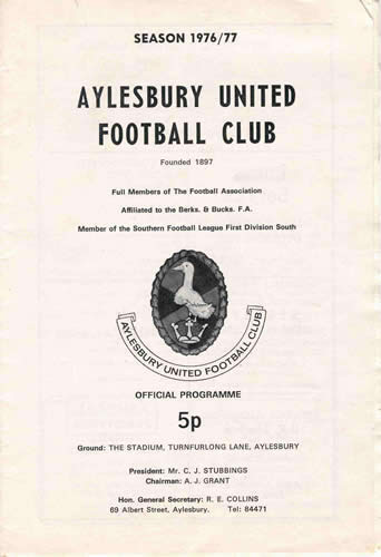 Aylesbury United programme