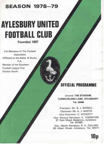 Aylesbury United programme