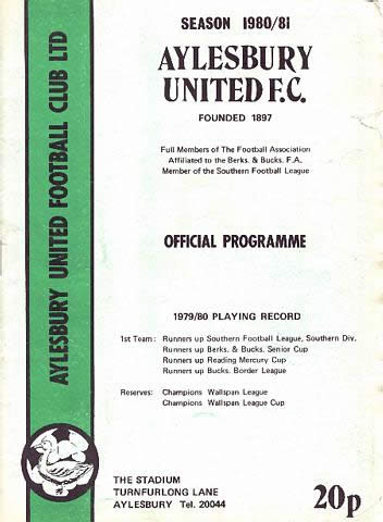 Aylesbury United programme