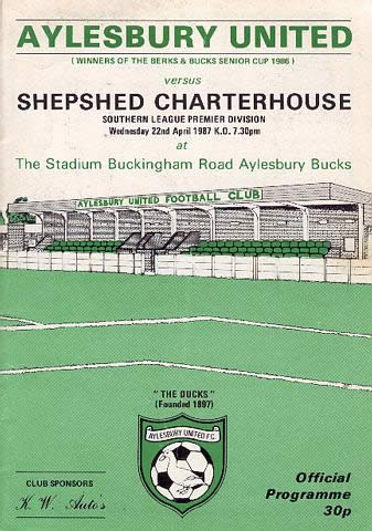 Aylesbury United programme