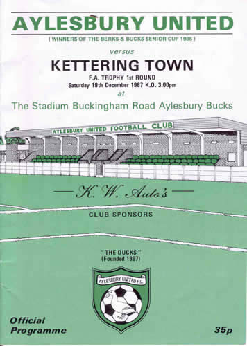 Aylesbury United programme