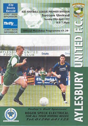 Aylesbury United programme