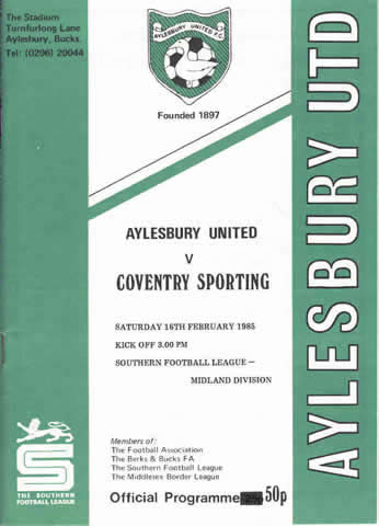 Aylesbury United programme